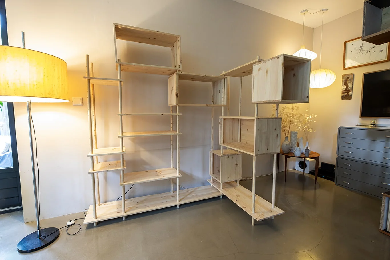 Regenerative Modular Cabinet, modular arrangement