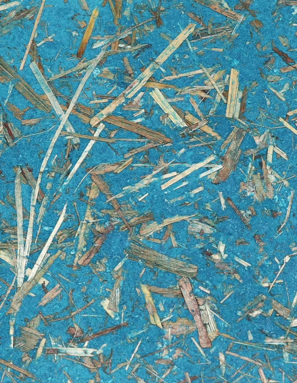 Cover in sea blue made of natural fibres