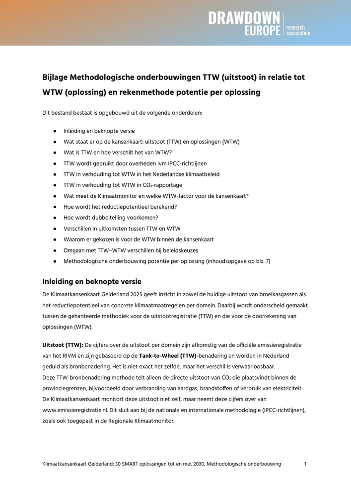 Cover of the methodological appendix