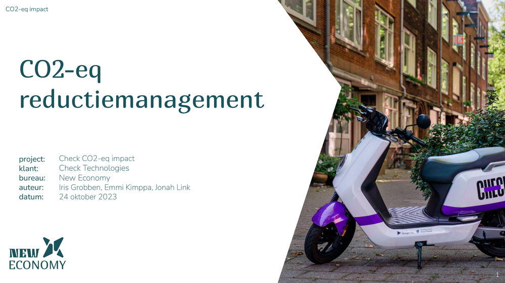 Voorblad CO₂-eq reductiemanagement Check Technologies