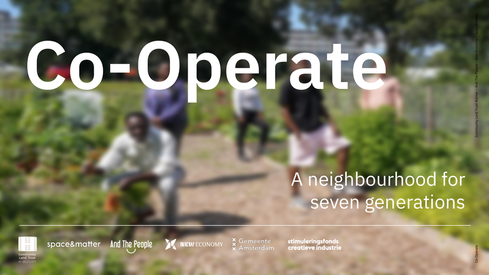 Cover Co-Operate 2021 — a neighbourhood for seven generations