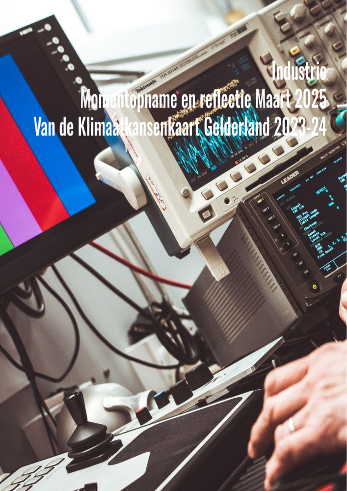 Cover of the Industry sector analysis for the Gelderland Climate Opportunities Snapshot 2025
