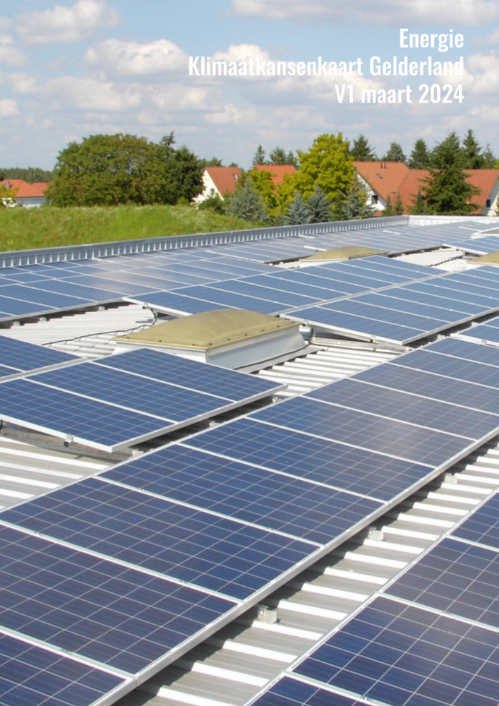 Voorblad Klimaatkansenkaart Gelderland sector Energie