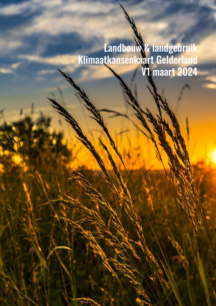 Voorblad Klimaatkansenkaart Gelderland sector Landbouw en landgebruik