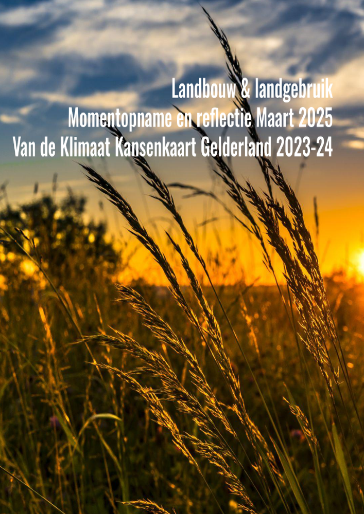 Voorblad sectoranalyse landbouw en landgebruik Gelderland 2025