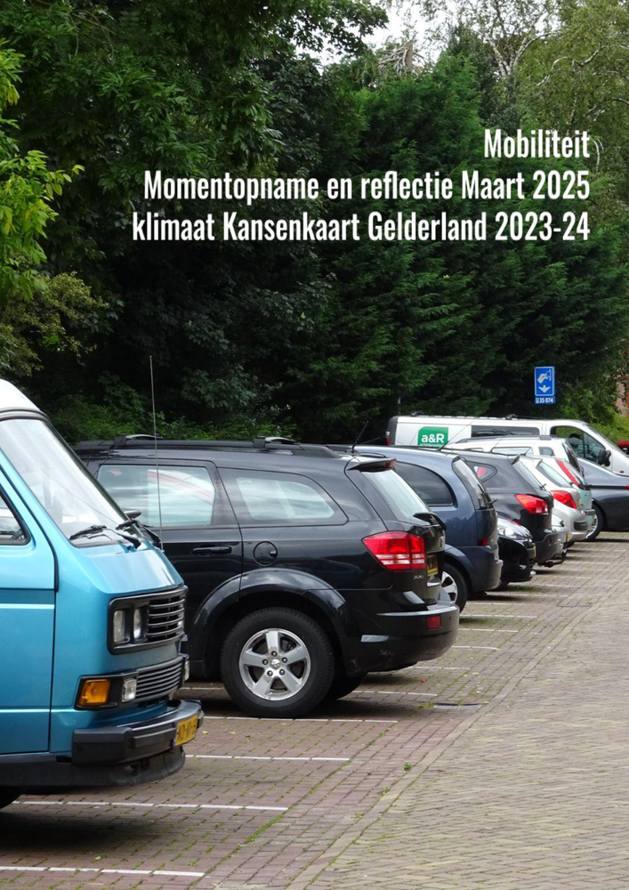 Cover of the Mobility sector analysis for the Gelderland Climate Opportunities Snapshot 2025