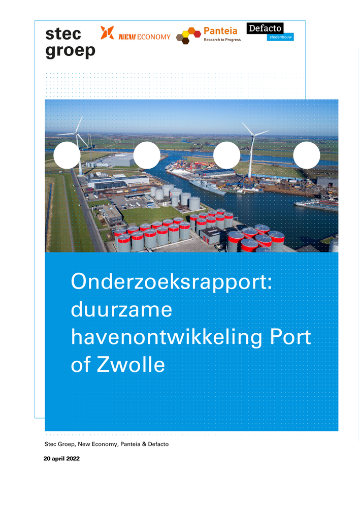 Voorblad onderzoeksrapport duurzame havenontwikkeling Port of Zwolle