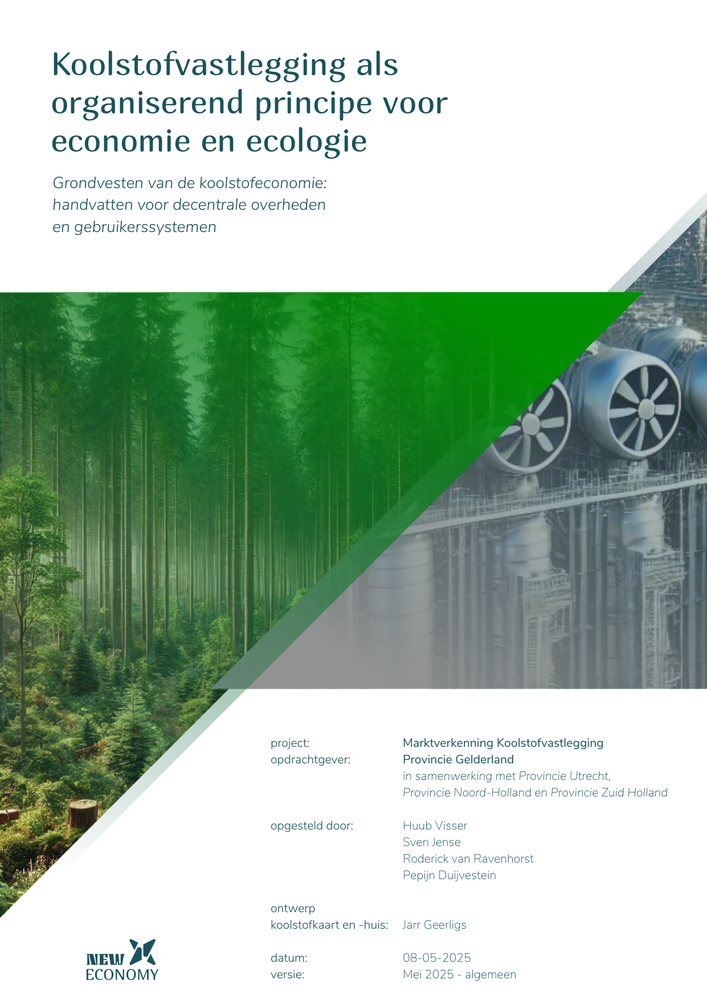 Cover of the market exploration on carbon sequestration in the Netherlands