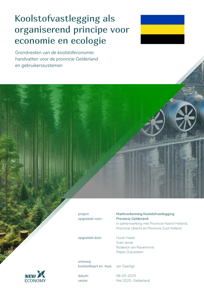 Cover of the carbon sequestration market exploration for Gelderland