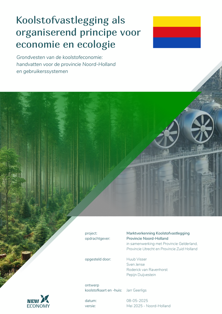 Cover of the carbon sequestration market exploration for North Holland